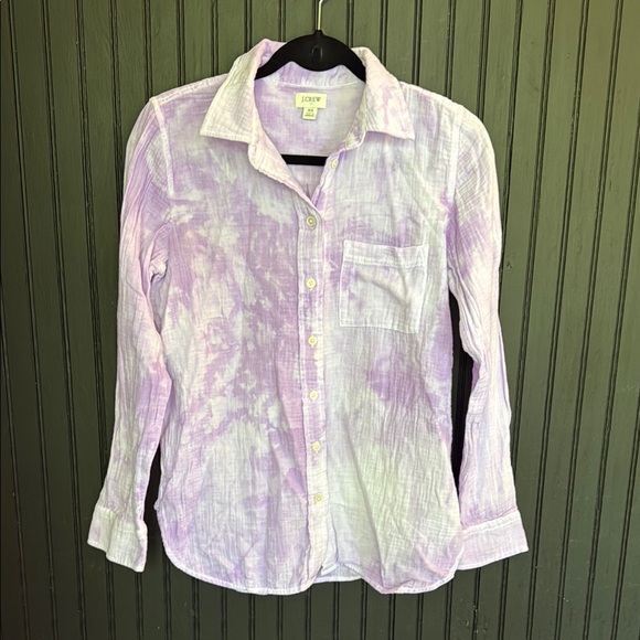 J. Crew Tops - J. Crew Lavender Tie-Dye Shirt